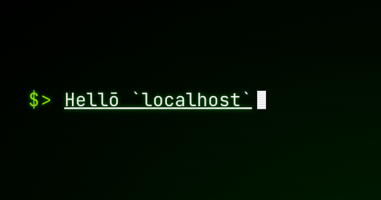 Hellō `localhost`