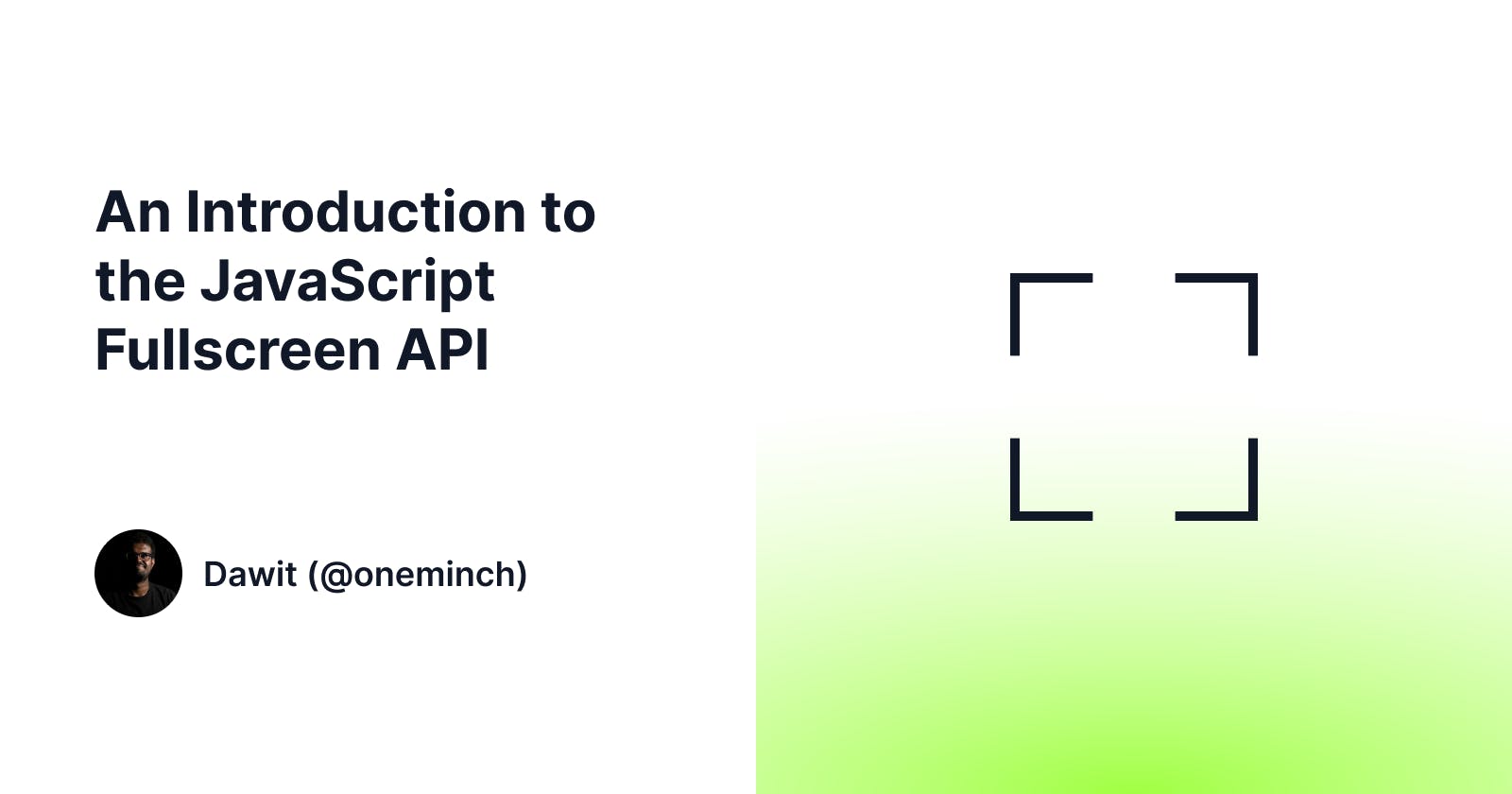 The JavaScript Fullscreen API