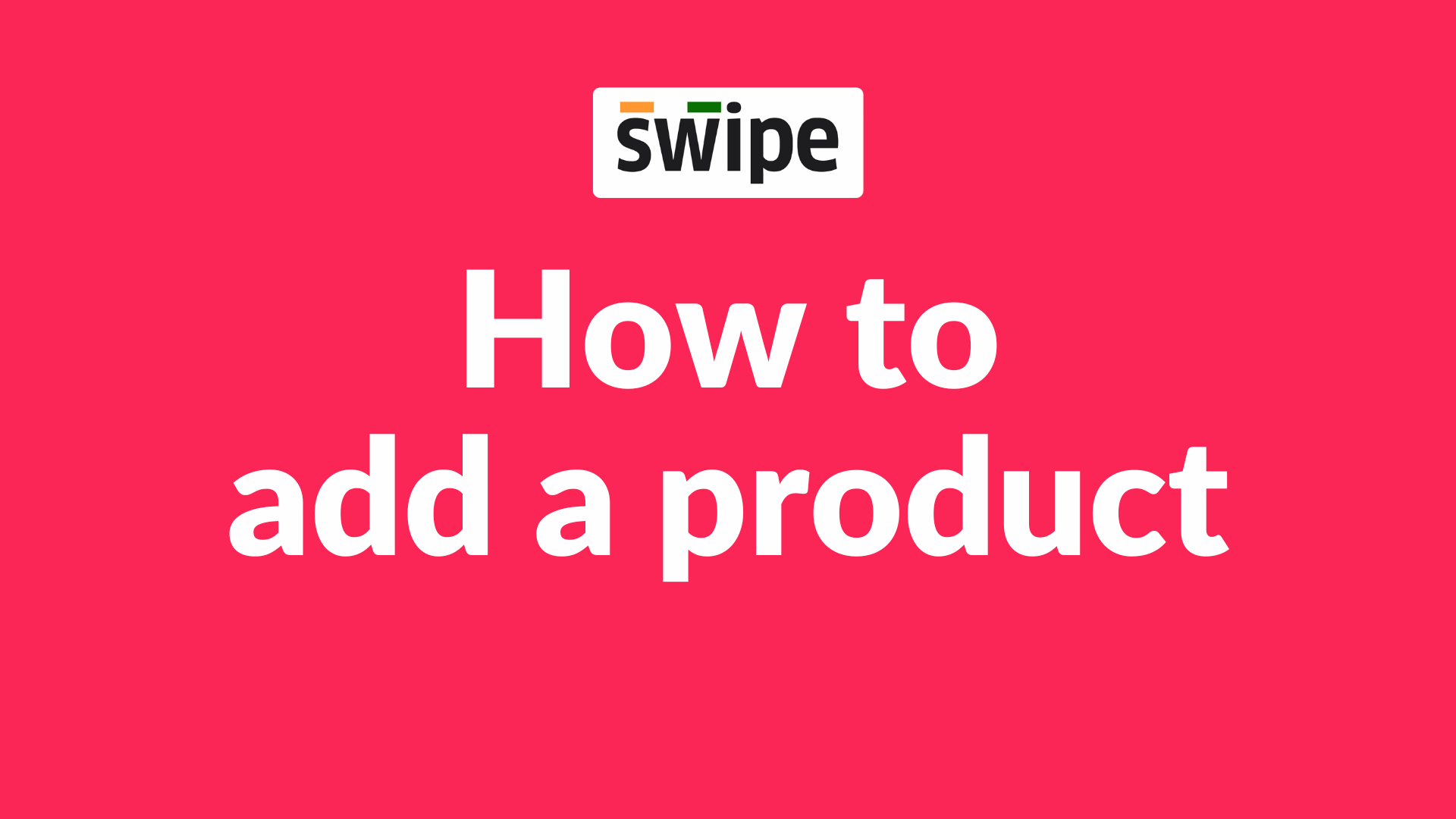 How to add a product on the web.