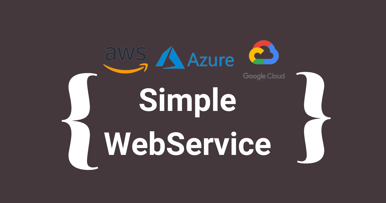 Simple Web Service Desing Pattern on AWS
