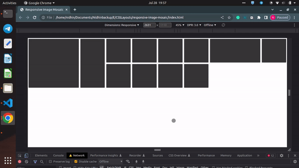 Demonstration of Mosaic Layout