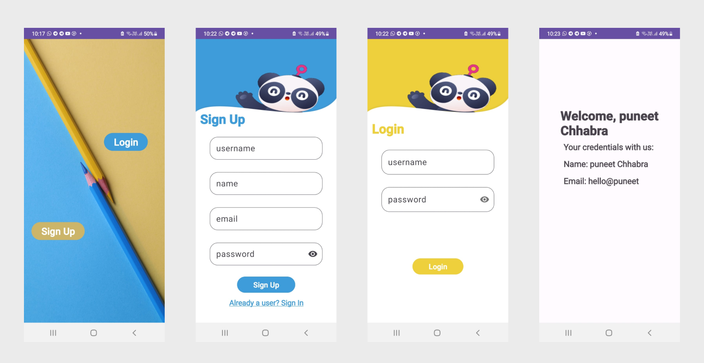 Asynchronous vs Synchronous Operations using example of Android User Registration App.