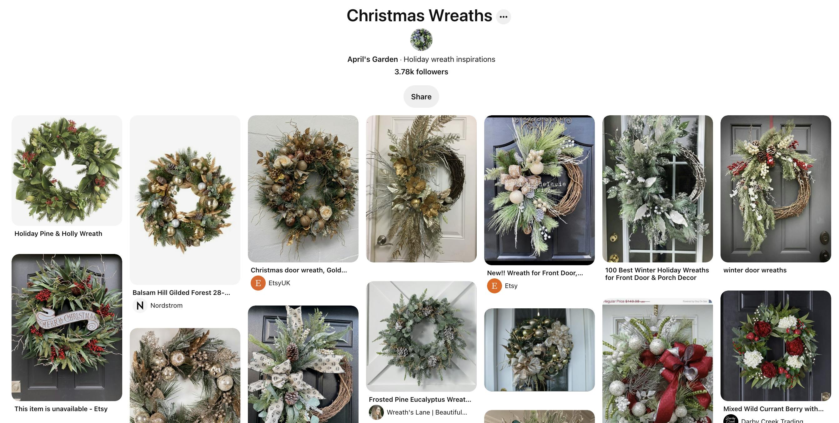 Use Pinterest to Sell Christmas Wreath