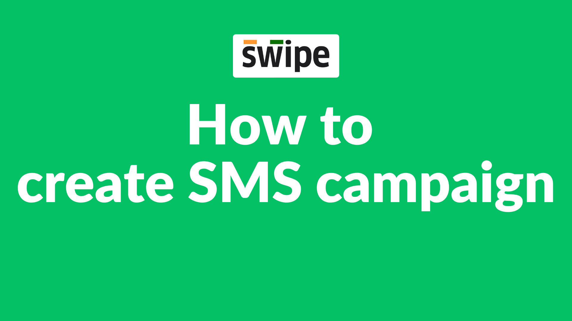 How to create an SMS campaign on the web