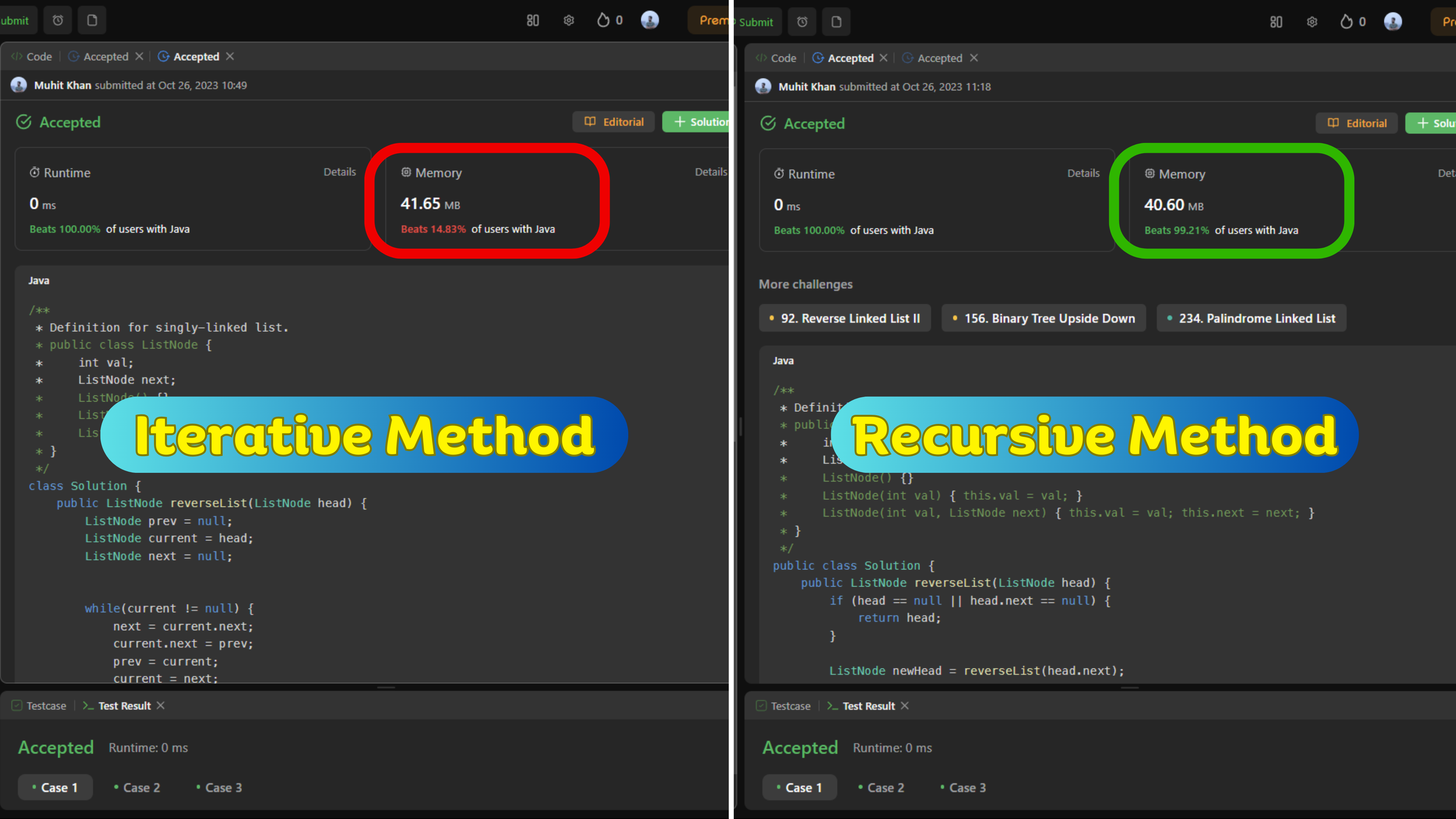 Battle of the Algorithms: Loop vs. Recursion in Reversing Linked Lists