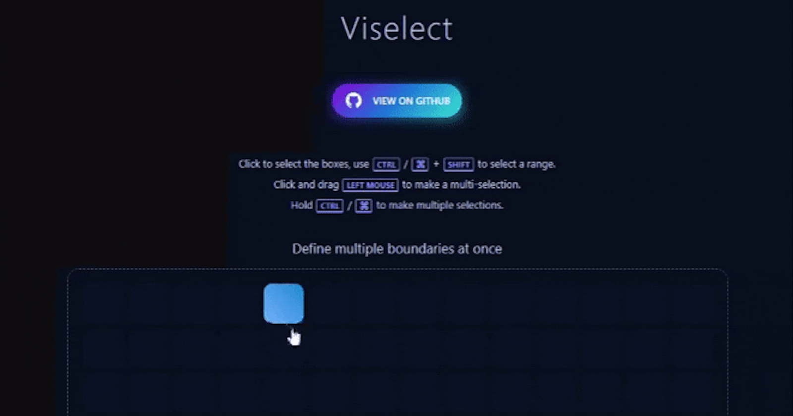 [Vue packages] - viselect Visual dom-selection library