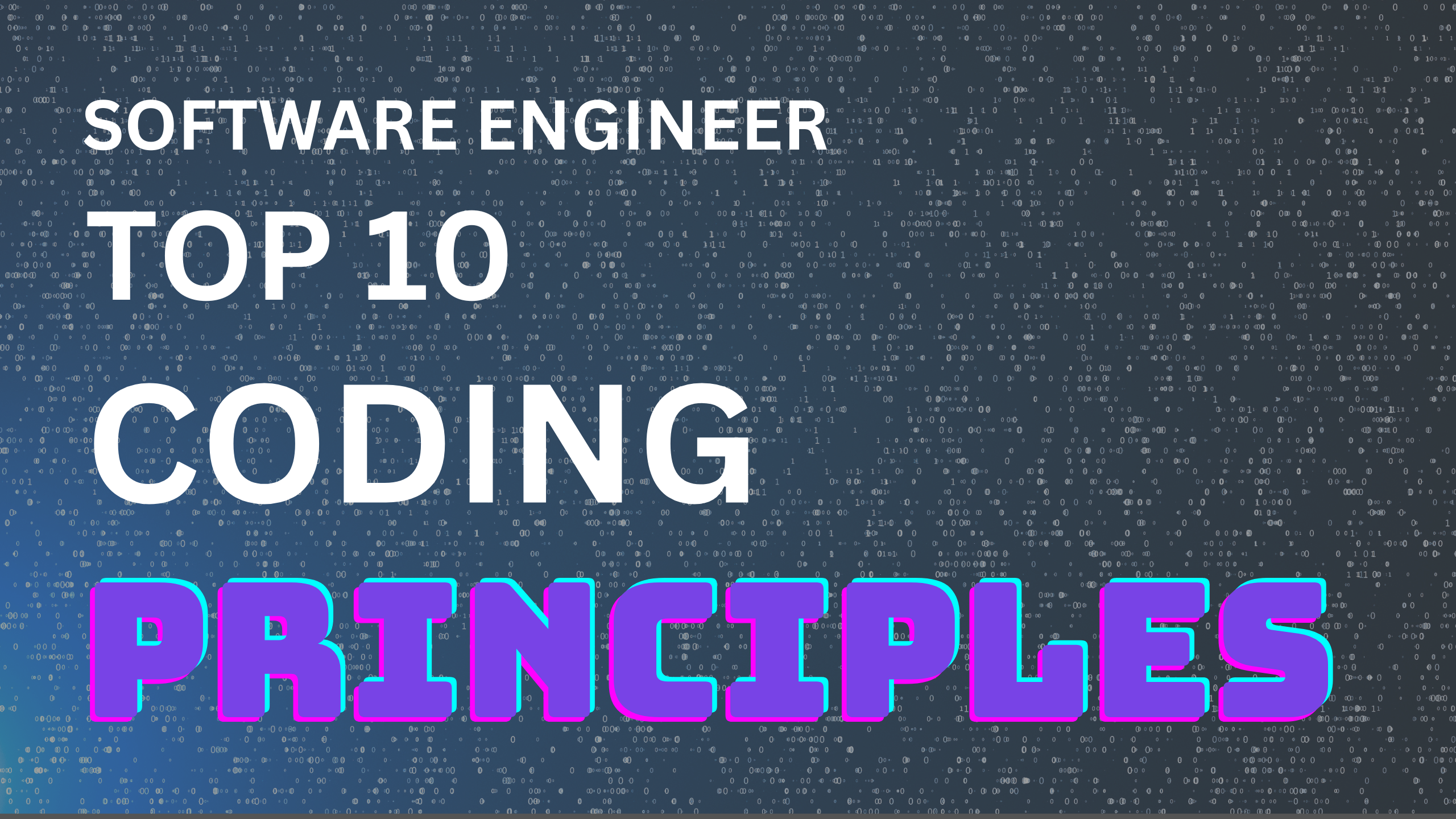 Software Engineer Top 10 Coding Principles