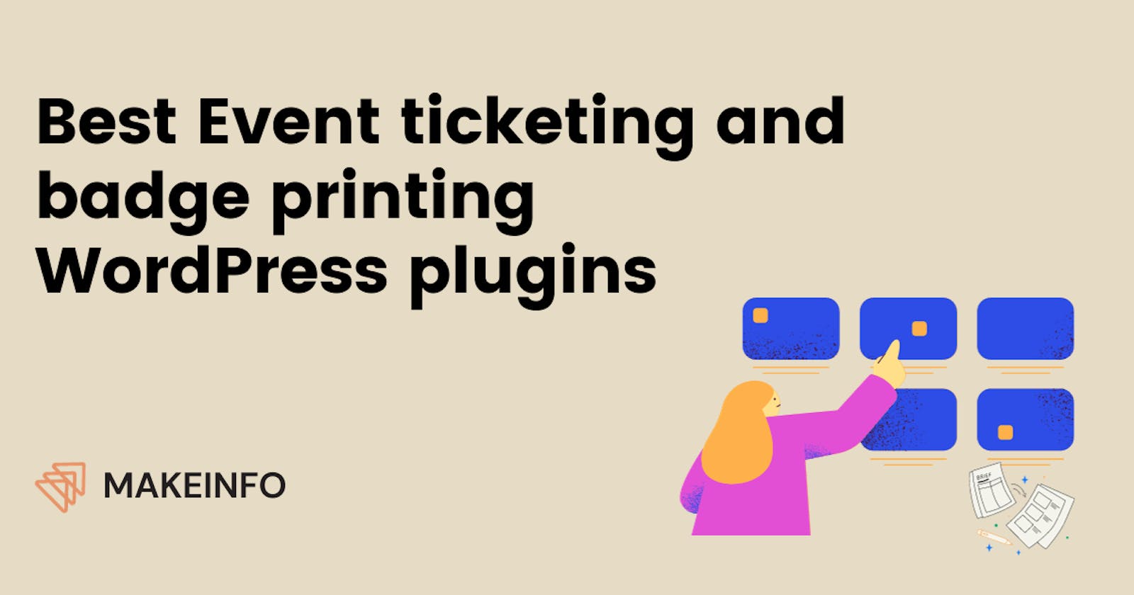 Best Event ticketing and badge printing WordPress plugins