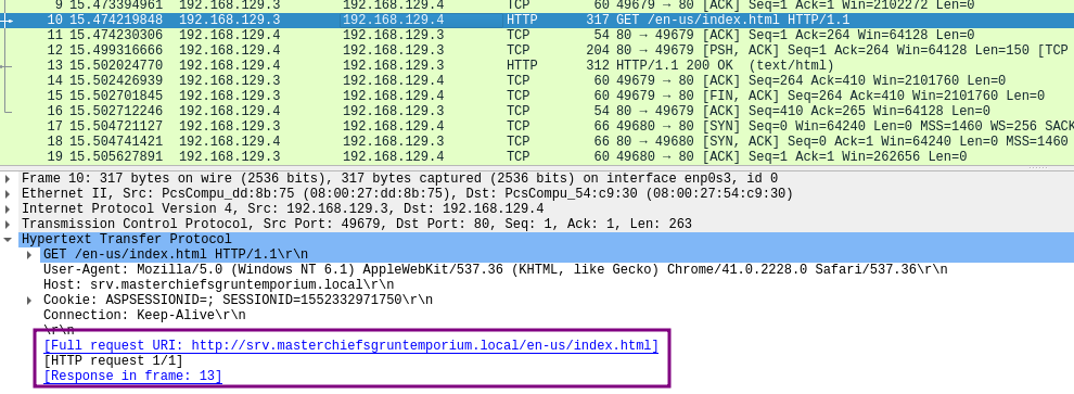 The binary embed.vbs is trying to call http://srv.masterchiefsgruntemporium.local/en-us/index.html