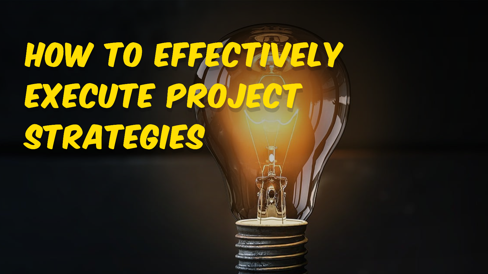 Select Define Execute Project How to Effectively Execute Project Strategies: A Step-by-Step Guide