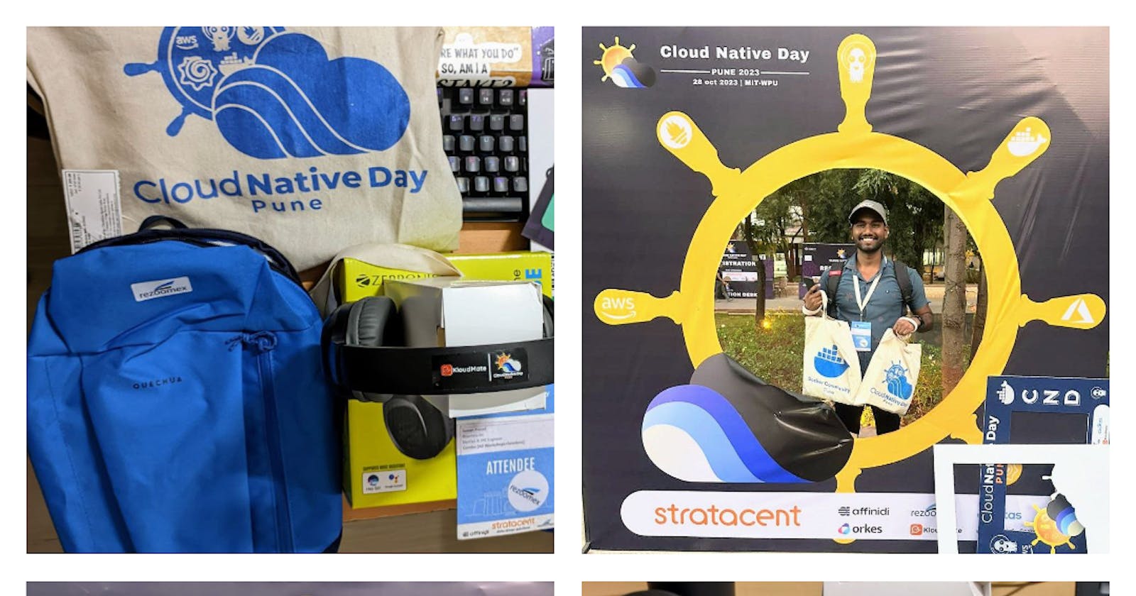 Swags at Cloud Native Day Pune 2023: A Memorable Experience 🎁🛍️🎧