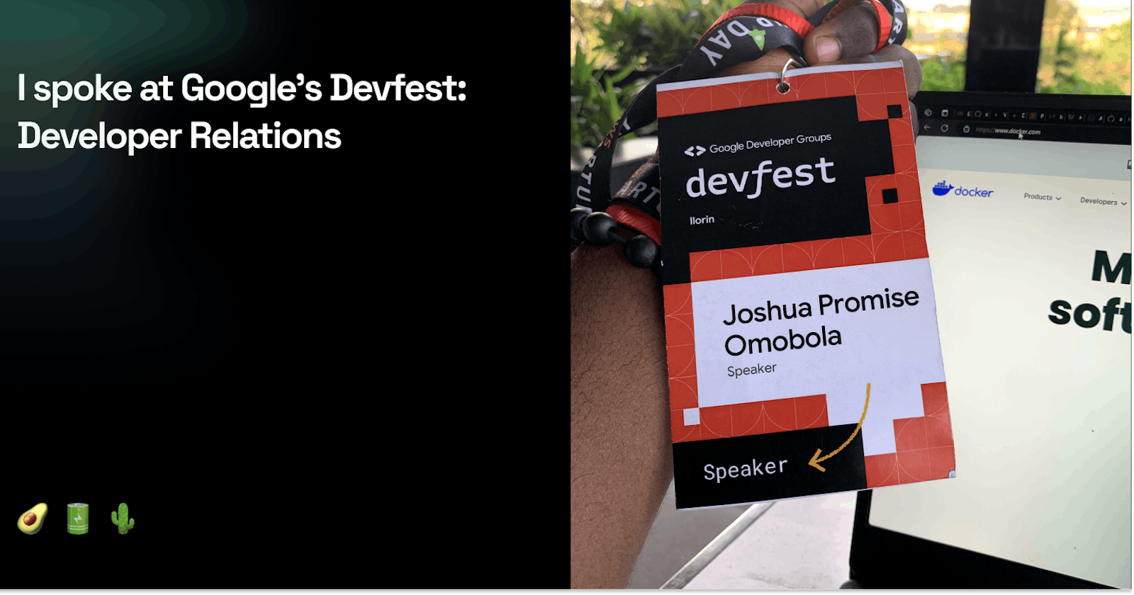 On speaking at DevFest'23, developer relations and learning in public...