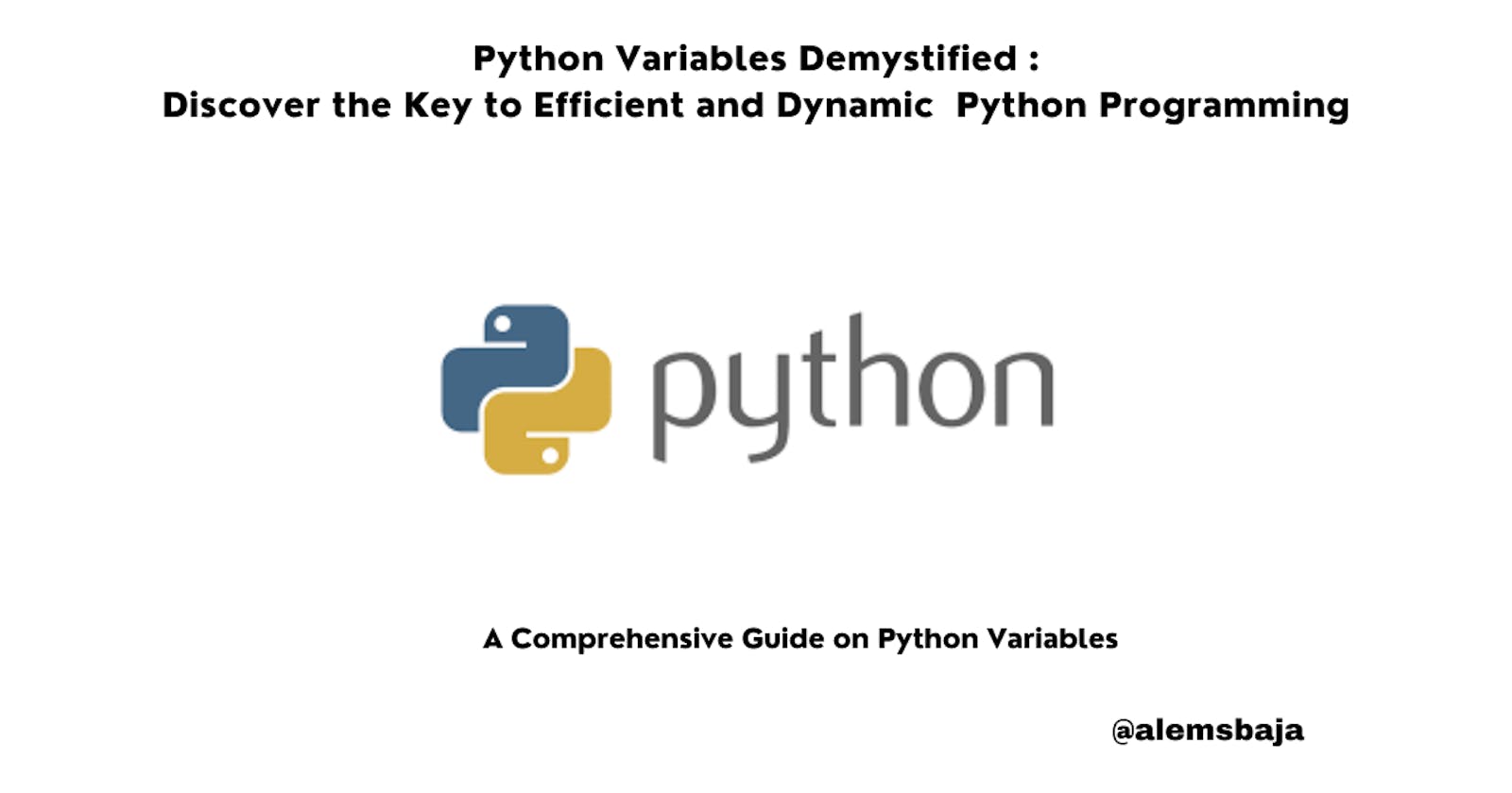Python Variables Demystified:
Discover the Key to Efficient and Dynamic  Python Programming