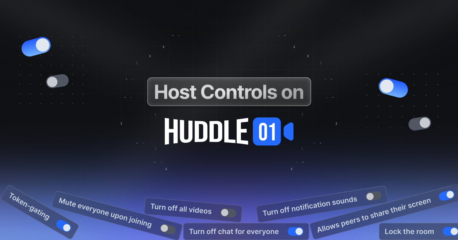 Host Controls on Huddle01 | Video Meet & Audio Spaces