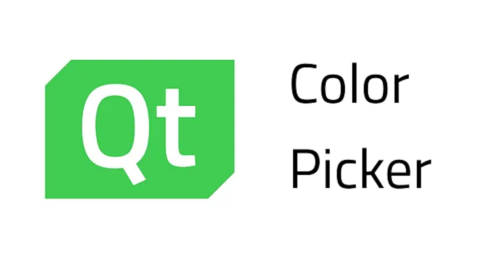 How to make a color picker using Qt