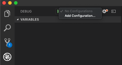 Add a new debugging configuration to VS Code