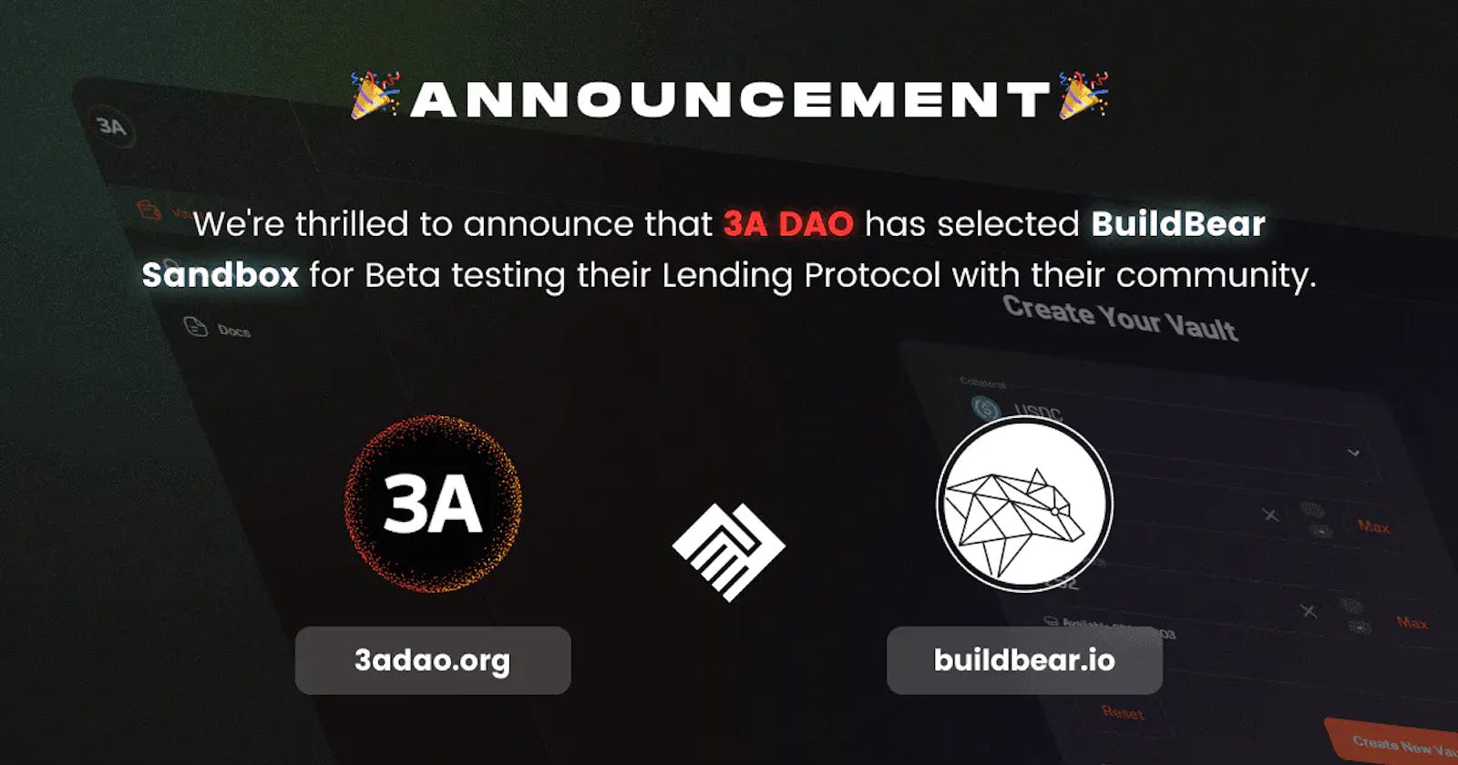 3A DAO Chosen BuildBear Sandbox for Beta Testing their Lending Protocol