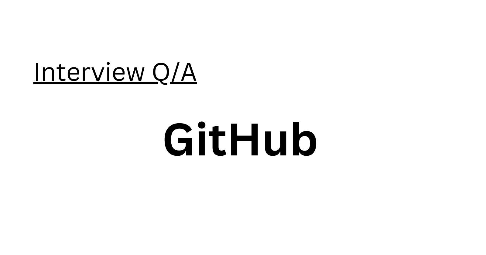 GitHub Interview Questions-3