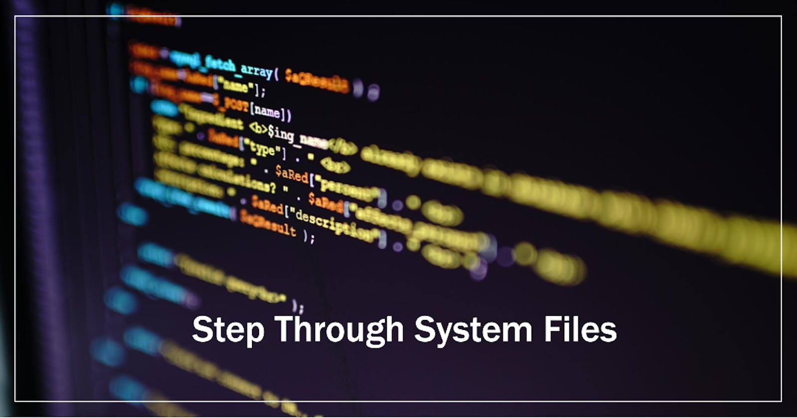 How To Step Through System Files With Python