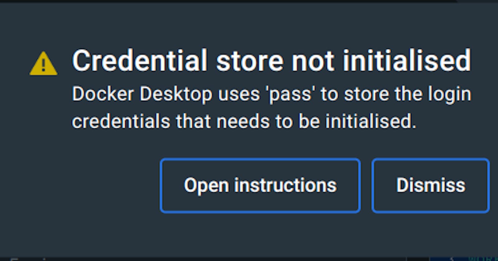 Resolving Docker 'Credential Store Not Initialized' Error on Deepin Linux OS 20.9