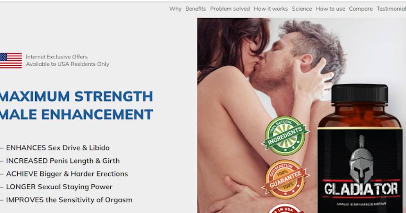 Gladiator Male Enhancement Reviews 2023 | Is It Worth Buying? | Buy From Official Site?