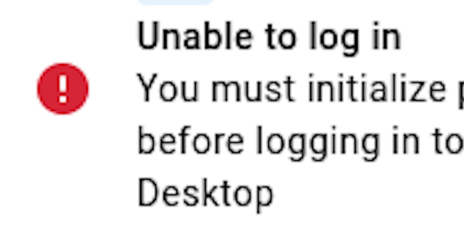 Resolving Docker  Desktop 'Unable to log in' warning on Fedora 38 due to Pass initialization
