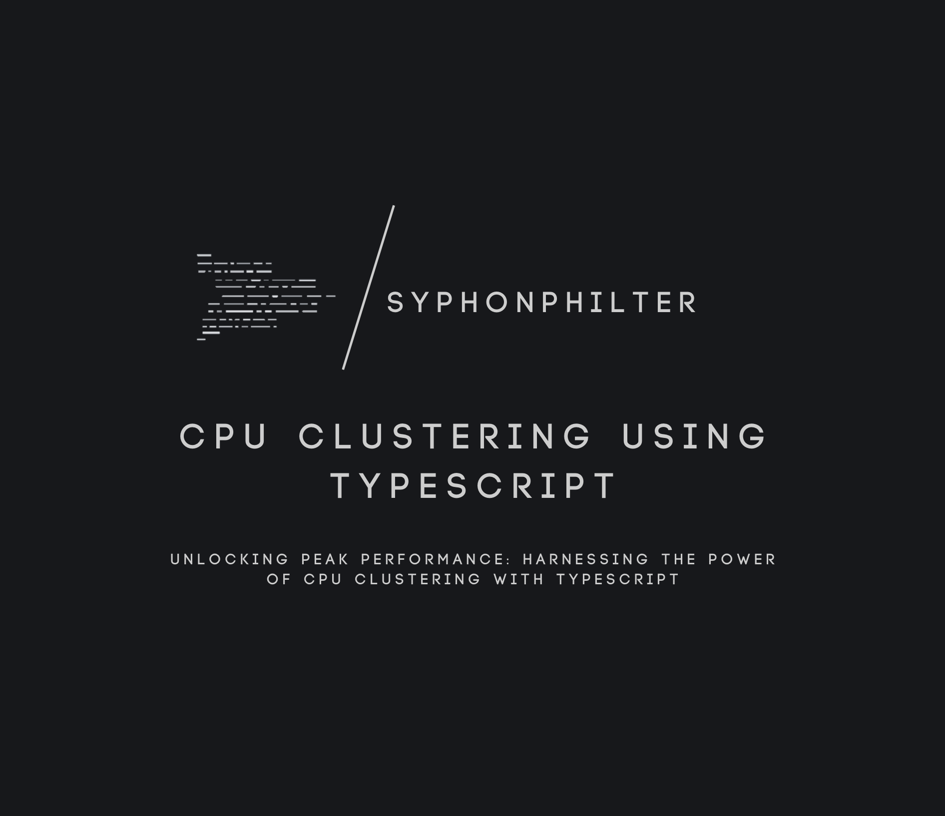 CPU clustering using TypeScript