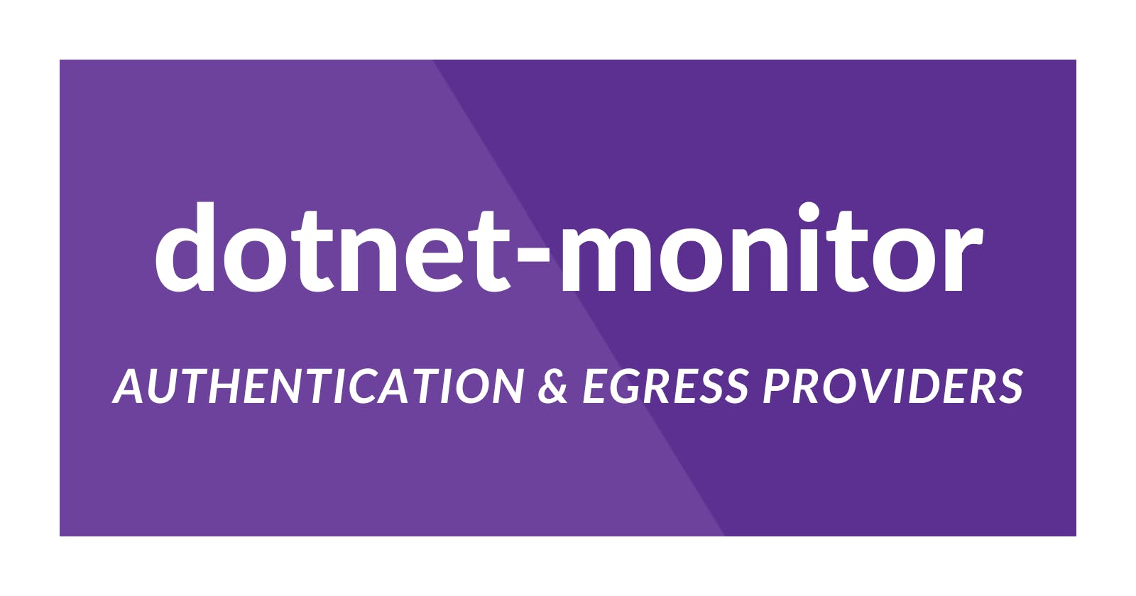 dotnet-monitor: Authentication and Egress Providers