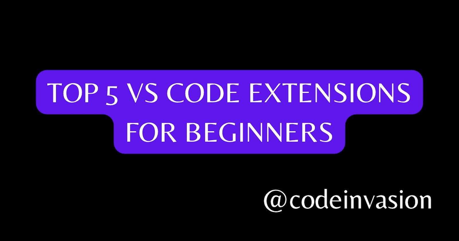5 extensions that made me love VS Code😍