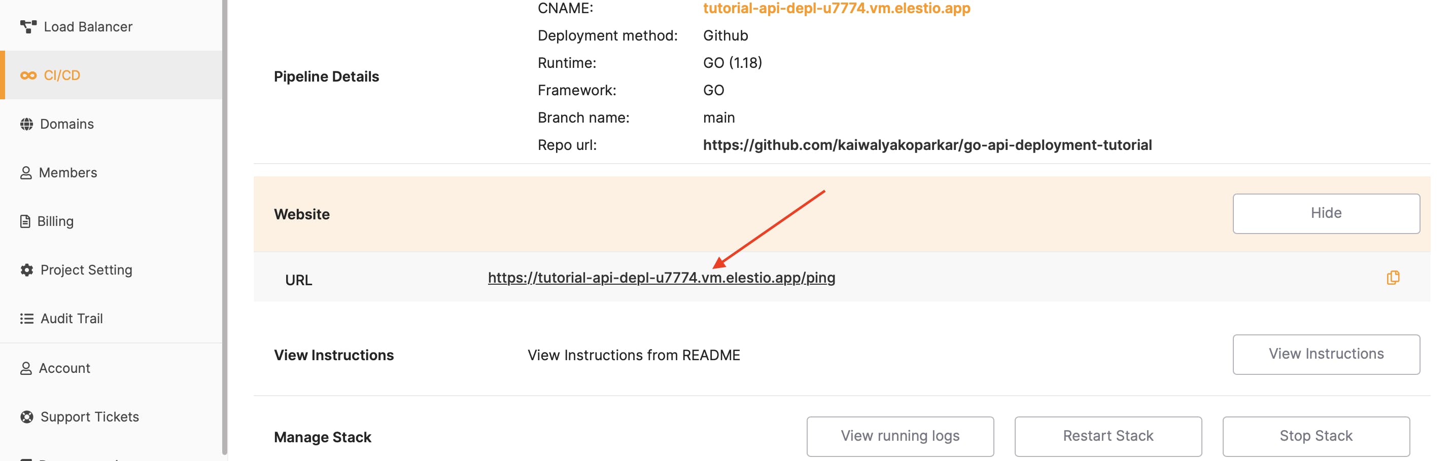 How to Deploy Your Go API on Elestio