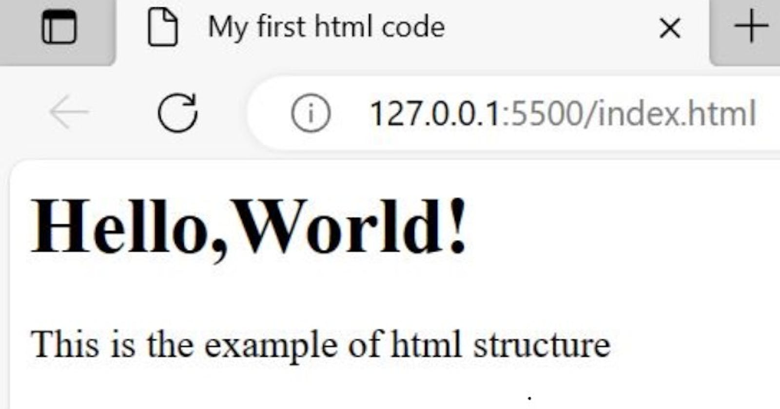 Html structure