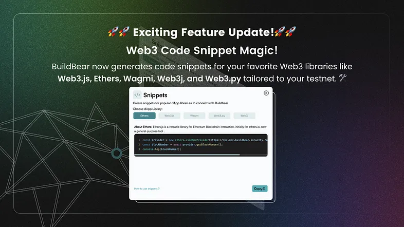 🚀🚀 Exciting Feature Update! — Web3 Code Snippet Magic! 🚀🚀