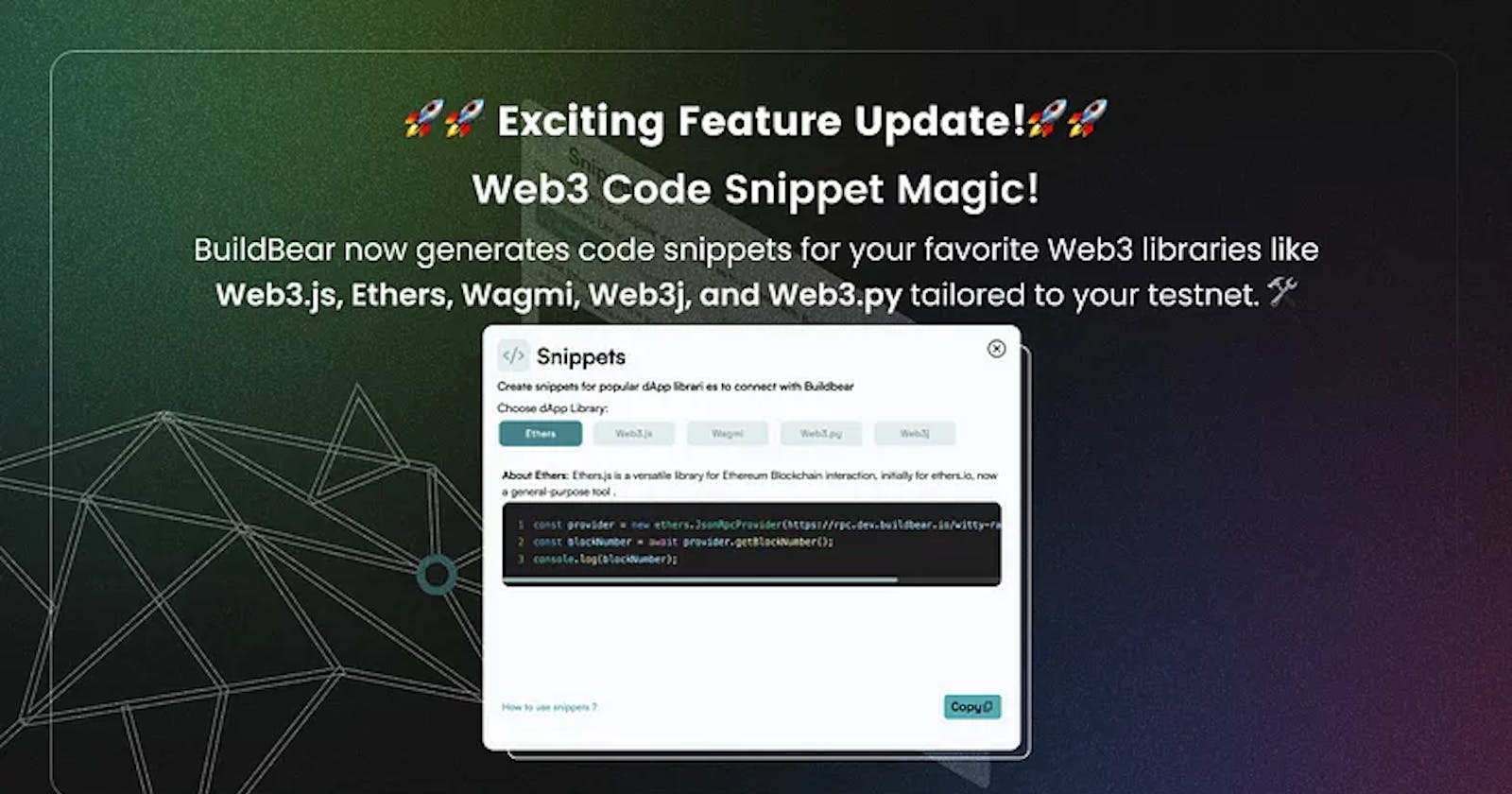 🚀🚀 Exciting Feature Update! — Web3 Code Snippet Magic! 🚀🚀