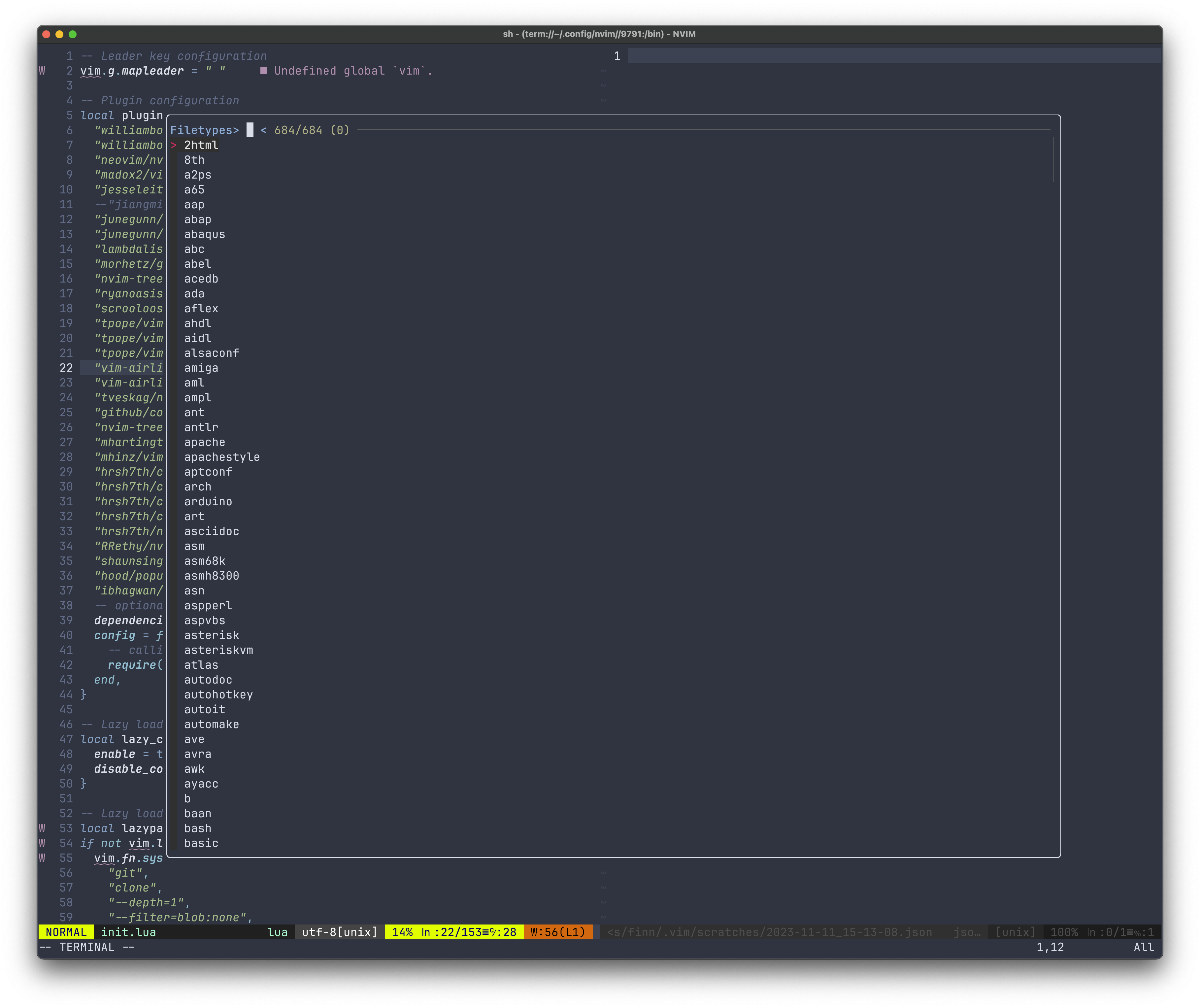 Quickly create a scatch in Neovim