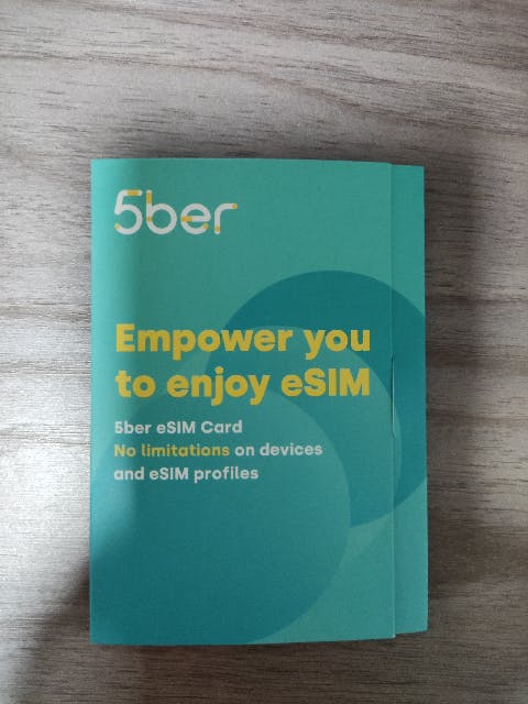 5ber eSIM 包装