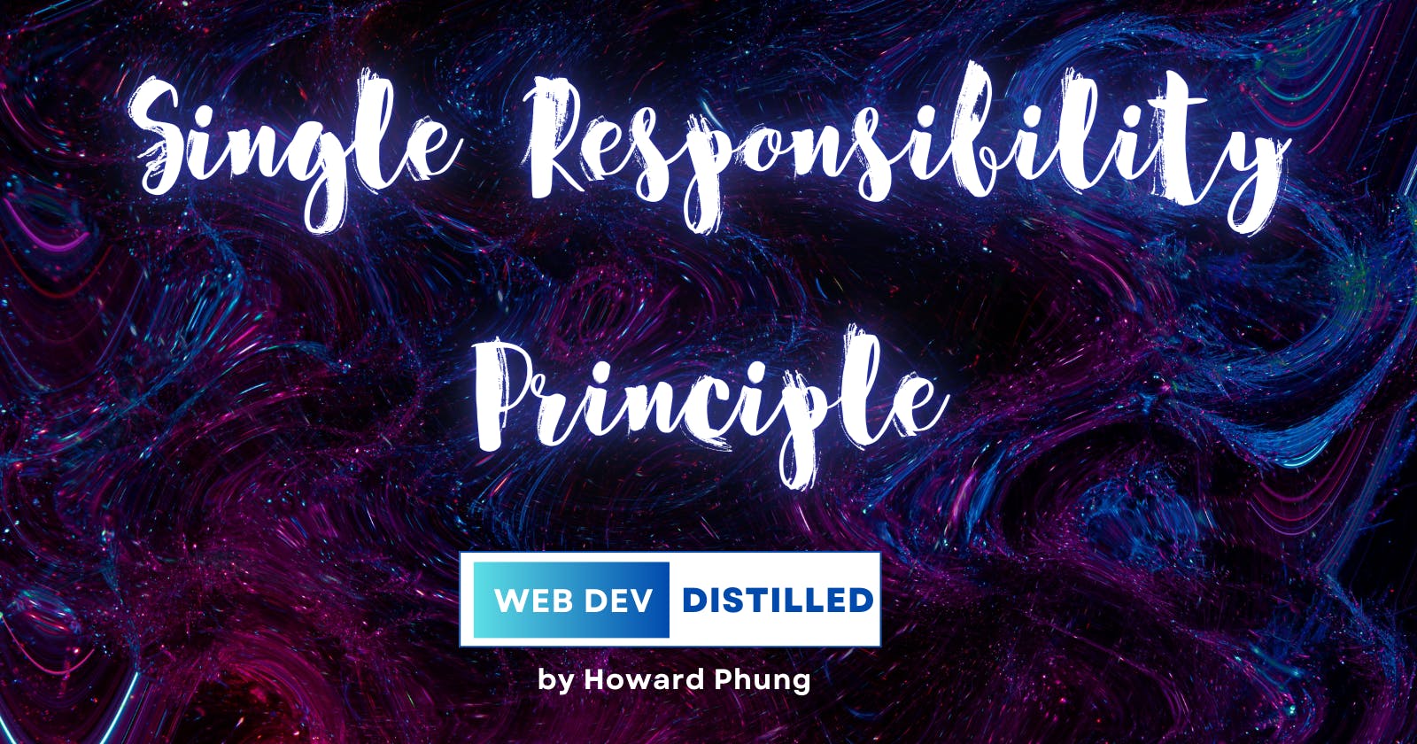 Single Responsibility Principle with JavaScript