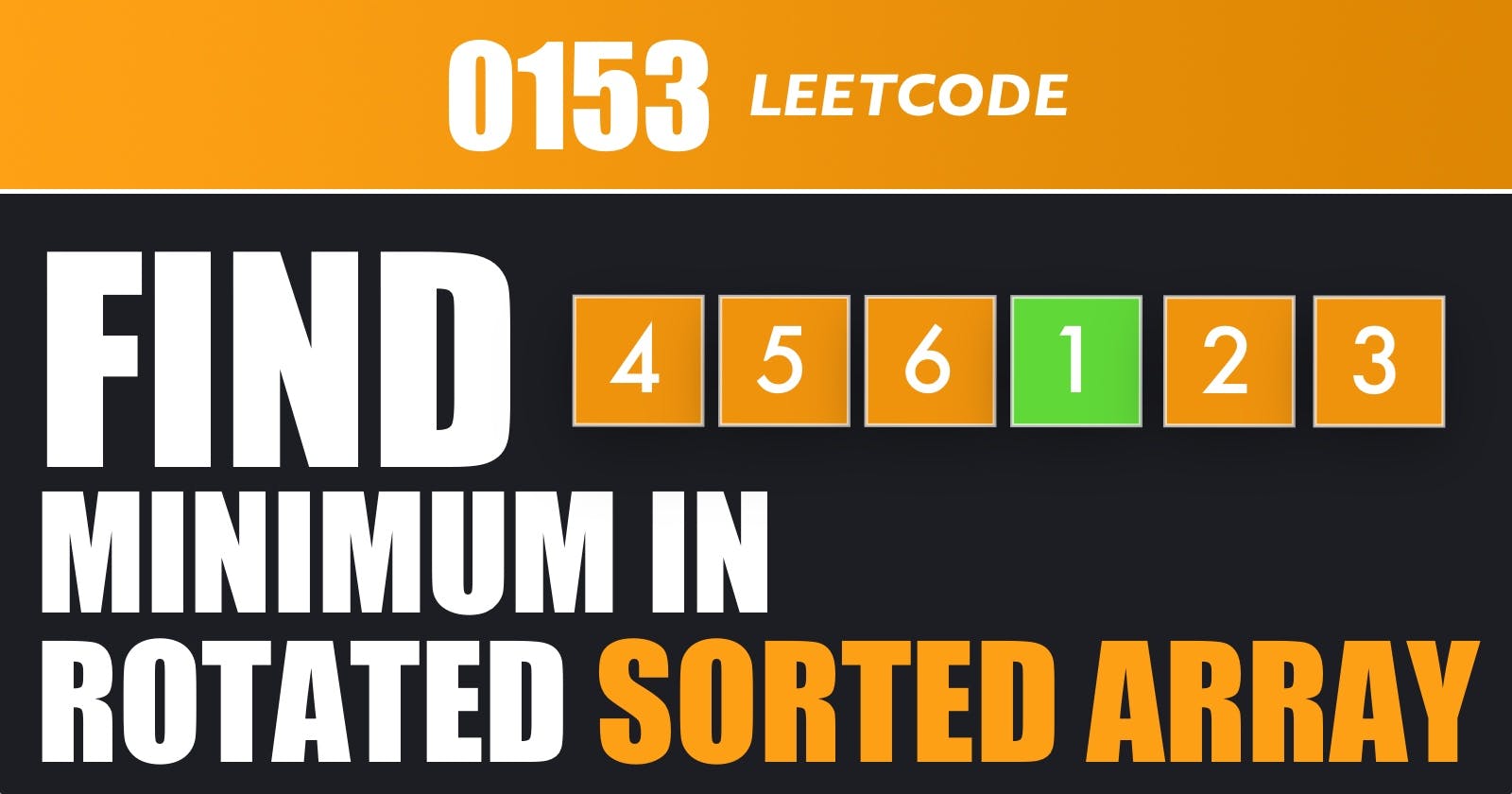 Find Minimum in Rotated Sorted Array - Leetcode 153