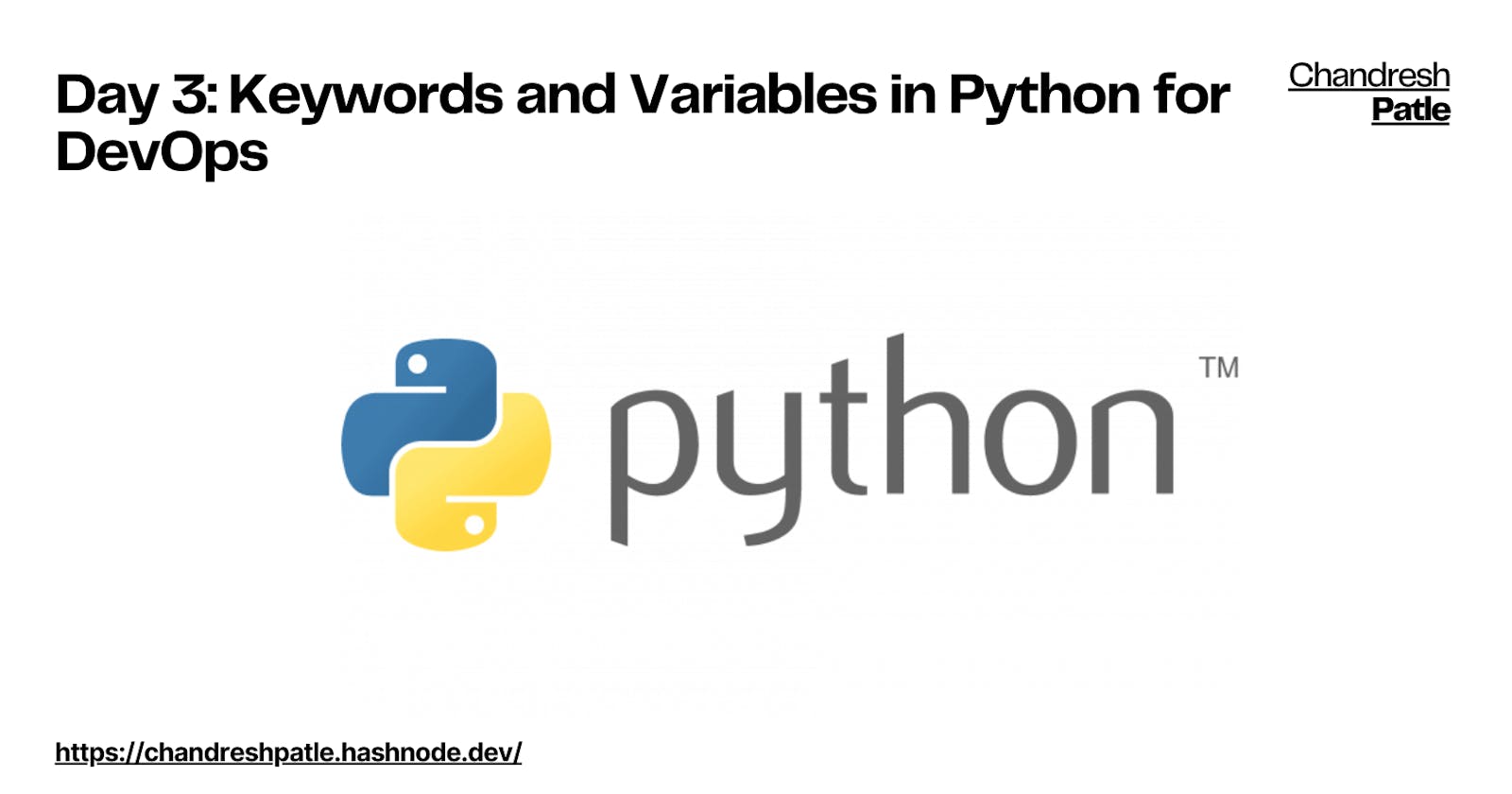 Day 3: Keywords and Variables in Python for DevOps