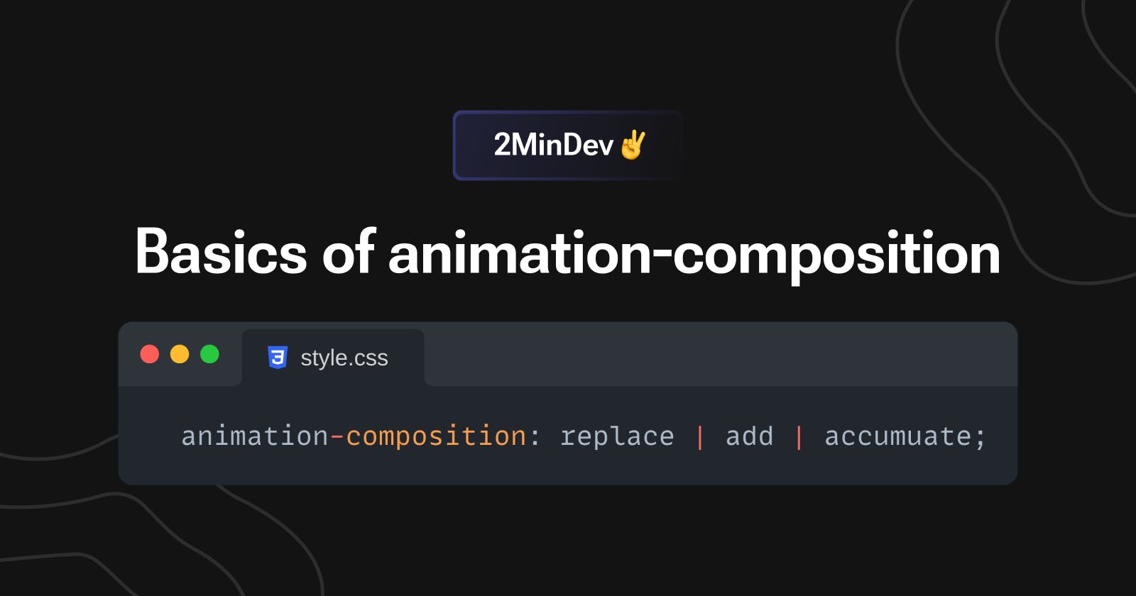 Basics of animation-composition