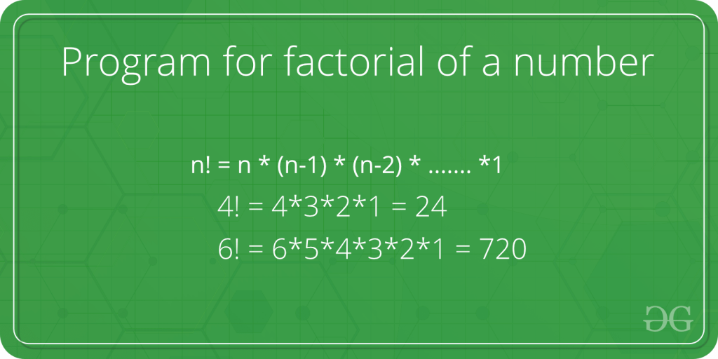 Factorial of a number