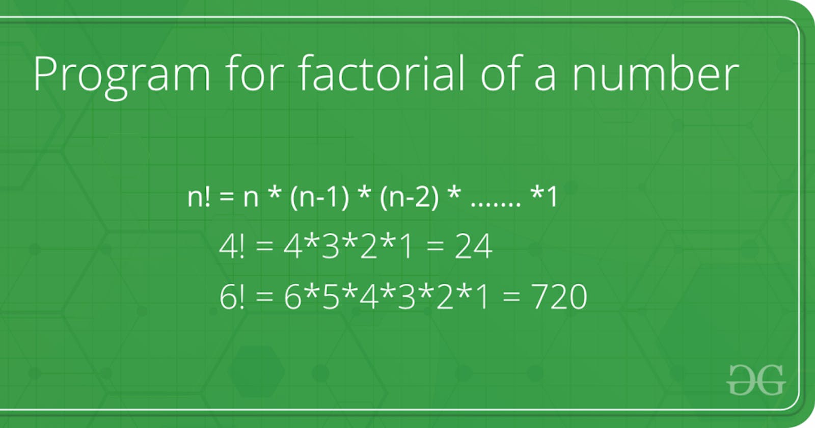 Factorial of a number