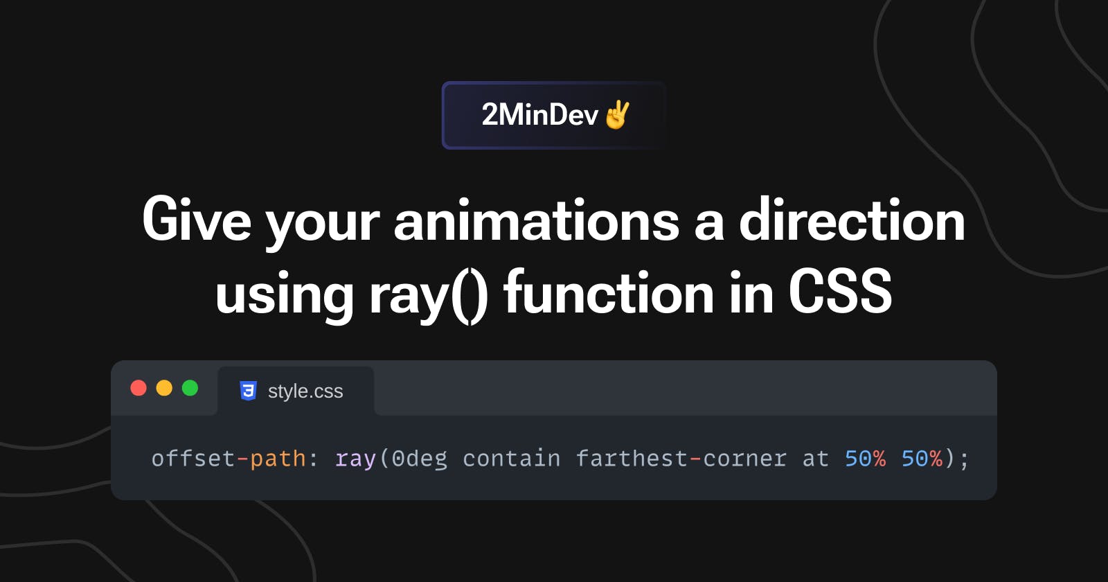 Give your animations a direction using ray() function in CSS