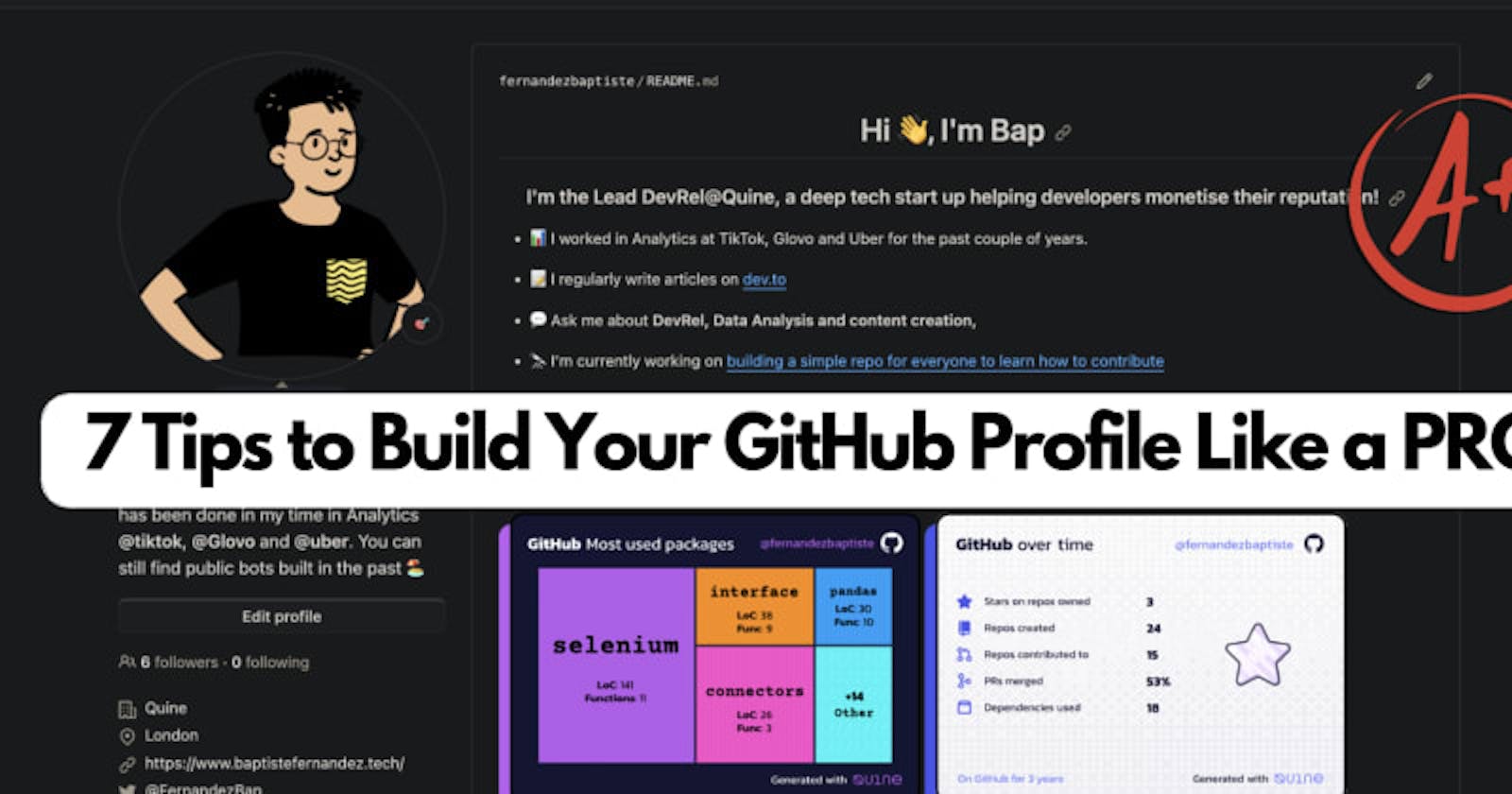 🙌 7 Tips to Build Your GitHub Profile Like a PRO 🚀