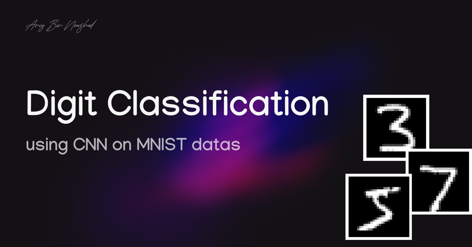 Digit Classifiication using CNN on MNIST dataset