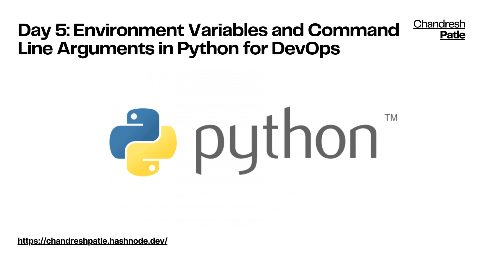 Day 5: Environment Variables and Command Line Arguments in Python for DevOps