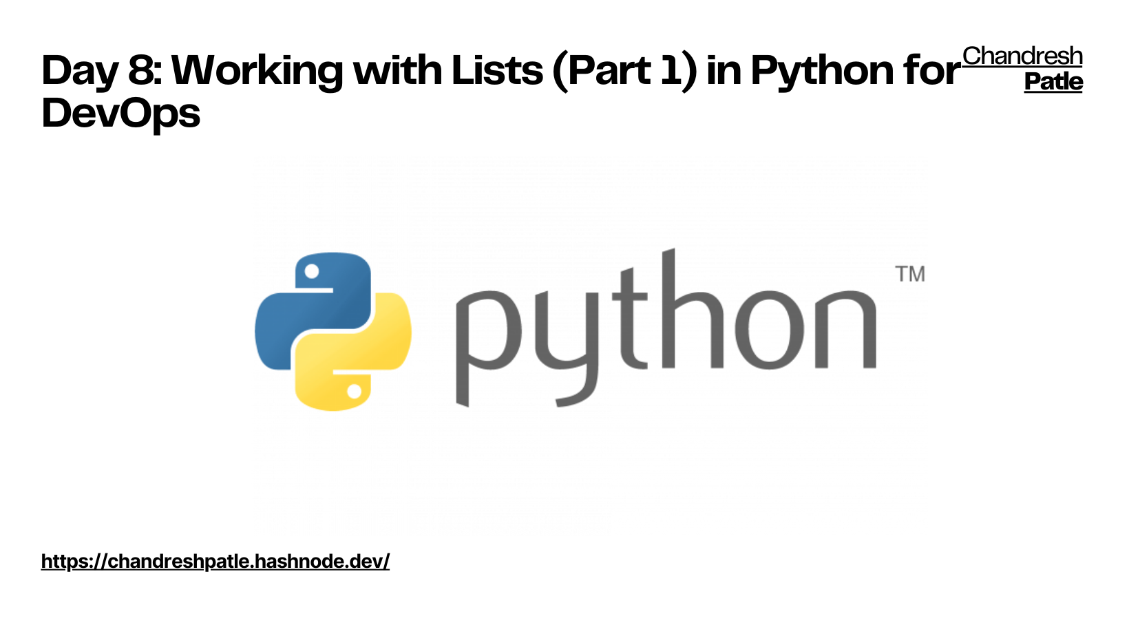 Day 8: Working with Lists (Part 1) in Python for DevOps