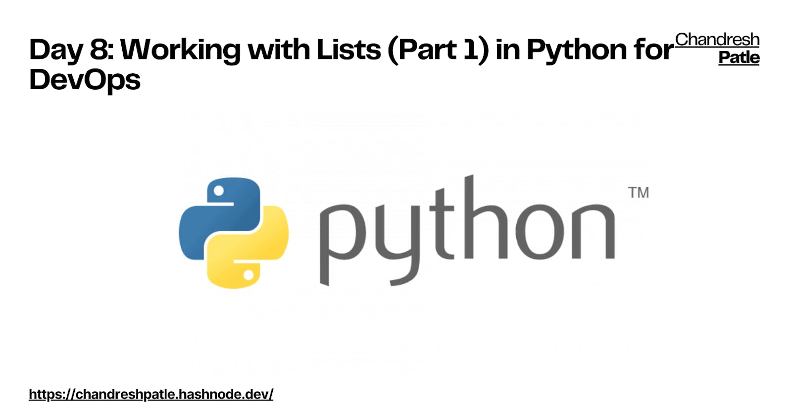 Day 8: Working with Lists (Part 1) in Python for DevOps