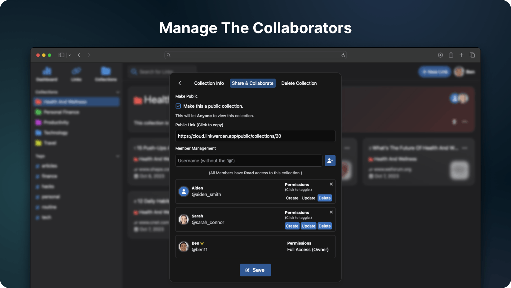 An open-source collaborative bookmark manager using Next.js
