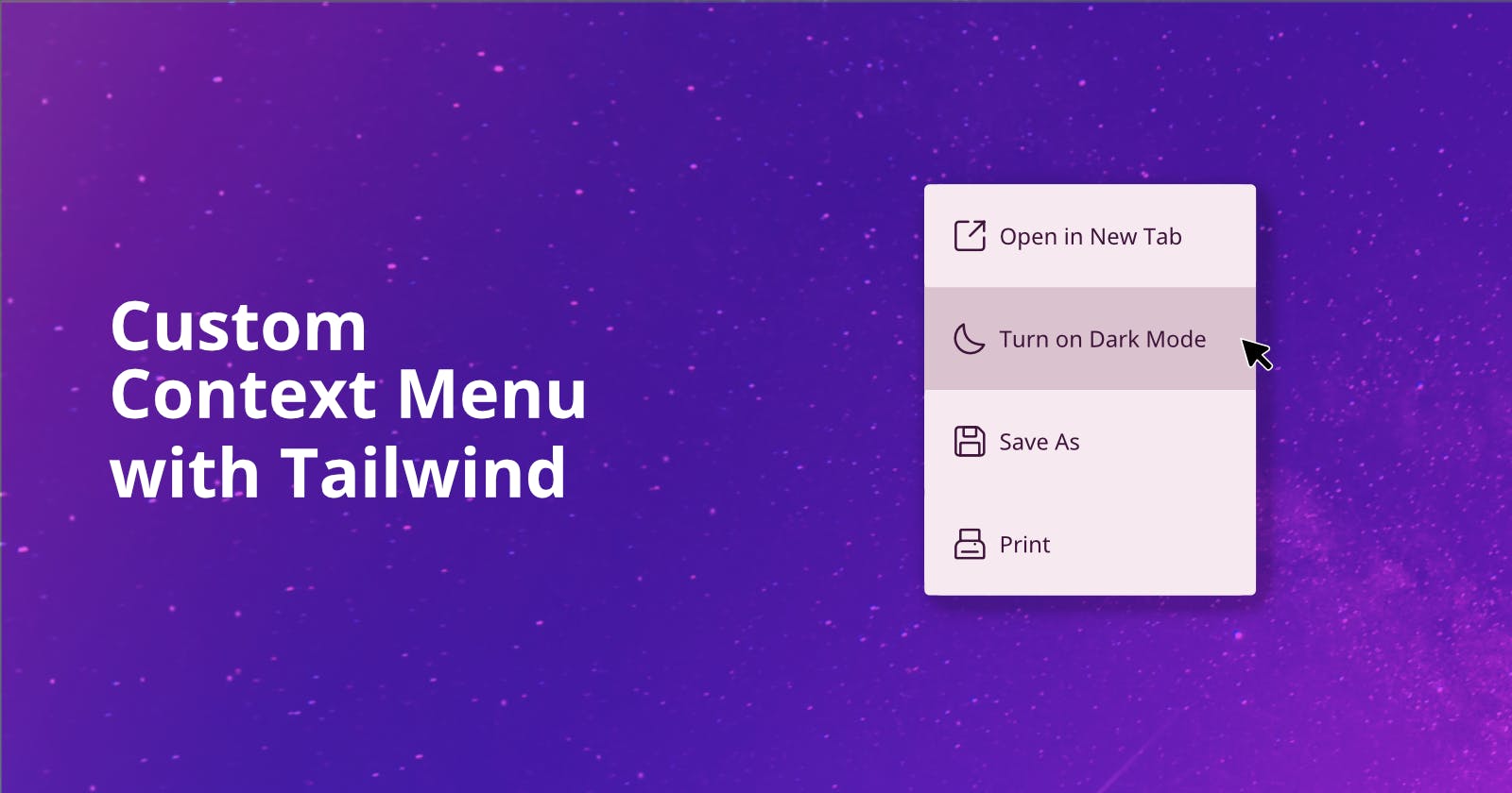 Build a Custom Context Menu with Tailwind and JavaScript
