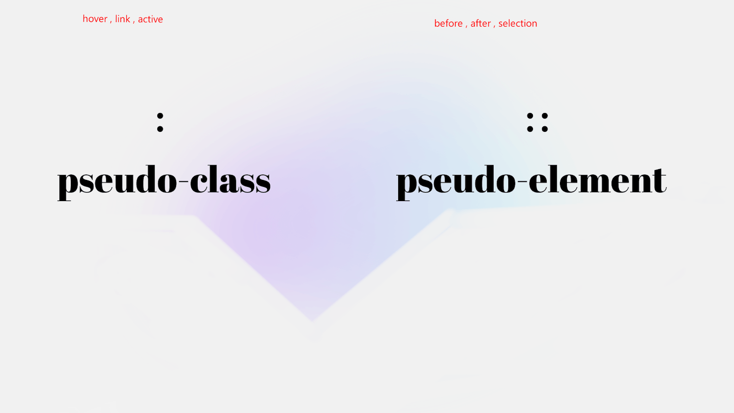 Pseudo class / elements (lt.18)